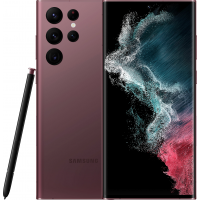 Samsung - Galaxy S22 Ultra 256GB (Unlocked) - Burgundy